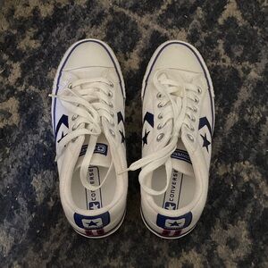 Converse White and Navy Sneakers